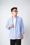  BLUE E OXFORD SHIRT 
