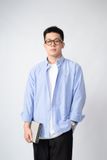  BLUE E OXFORD SHIRT 