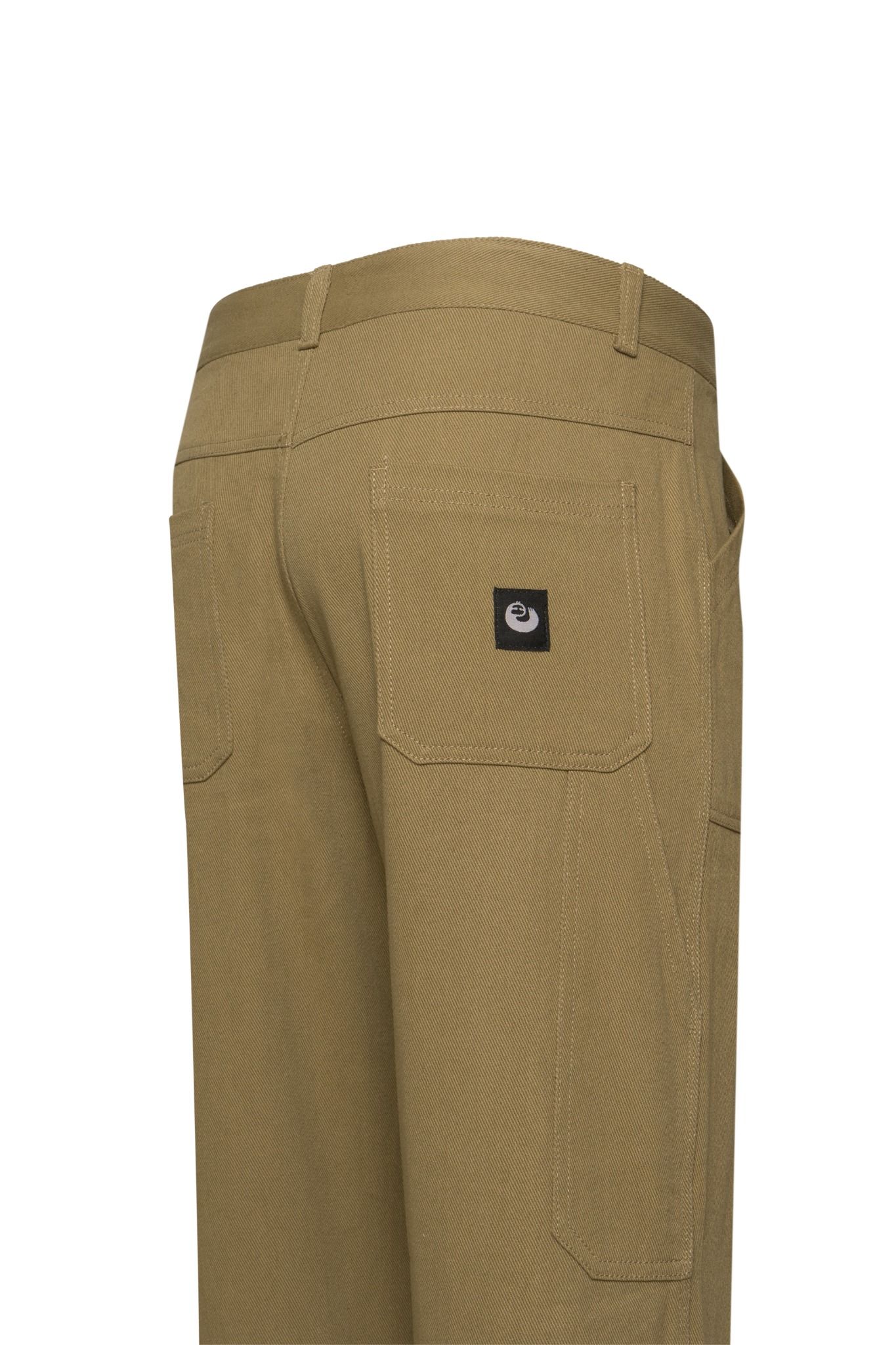  BEIGE STRAIGHT FIT WORK PANTS 