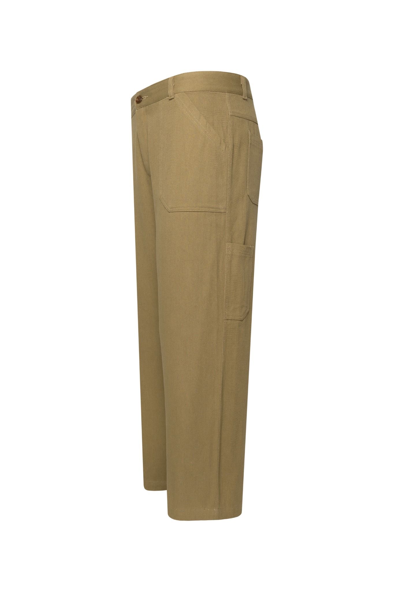  BEIGE STRAIGHT FIT WORK PANTS 