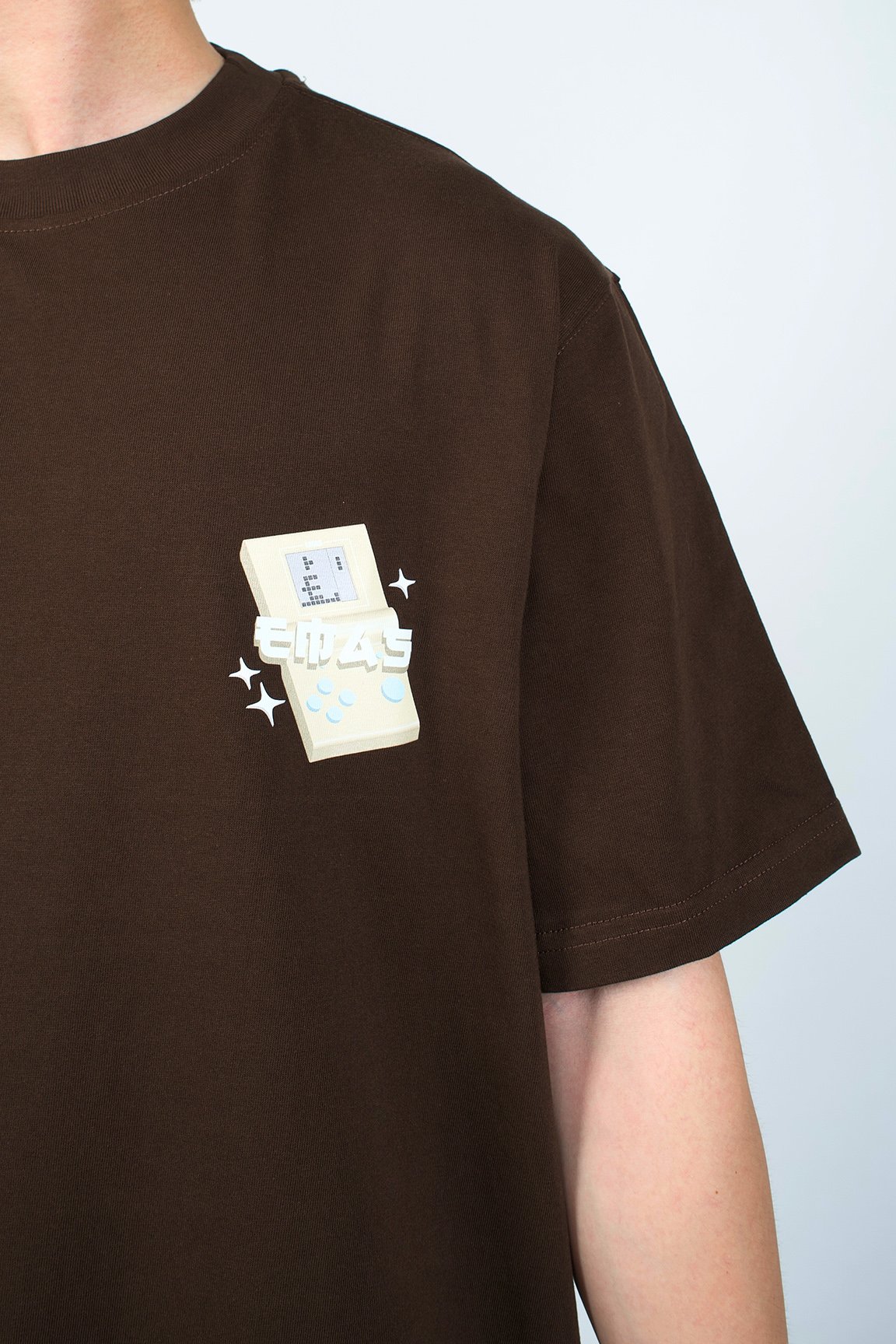  BROWN TETRIS TEE 