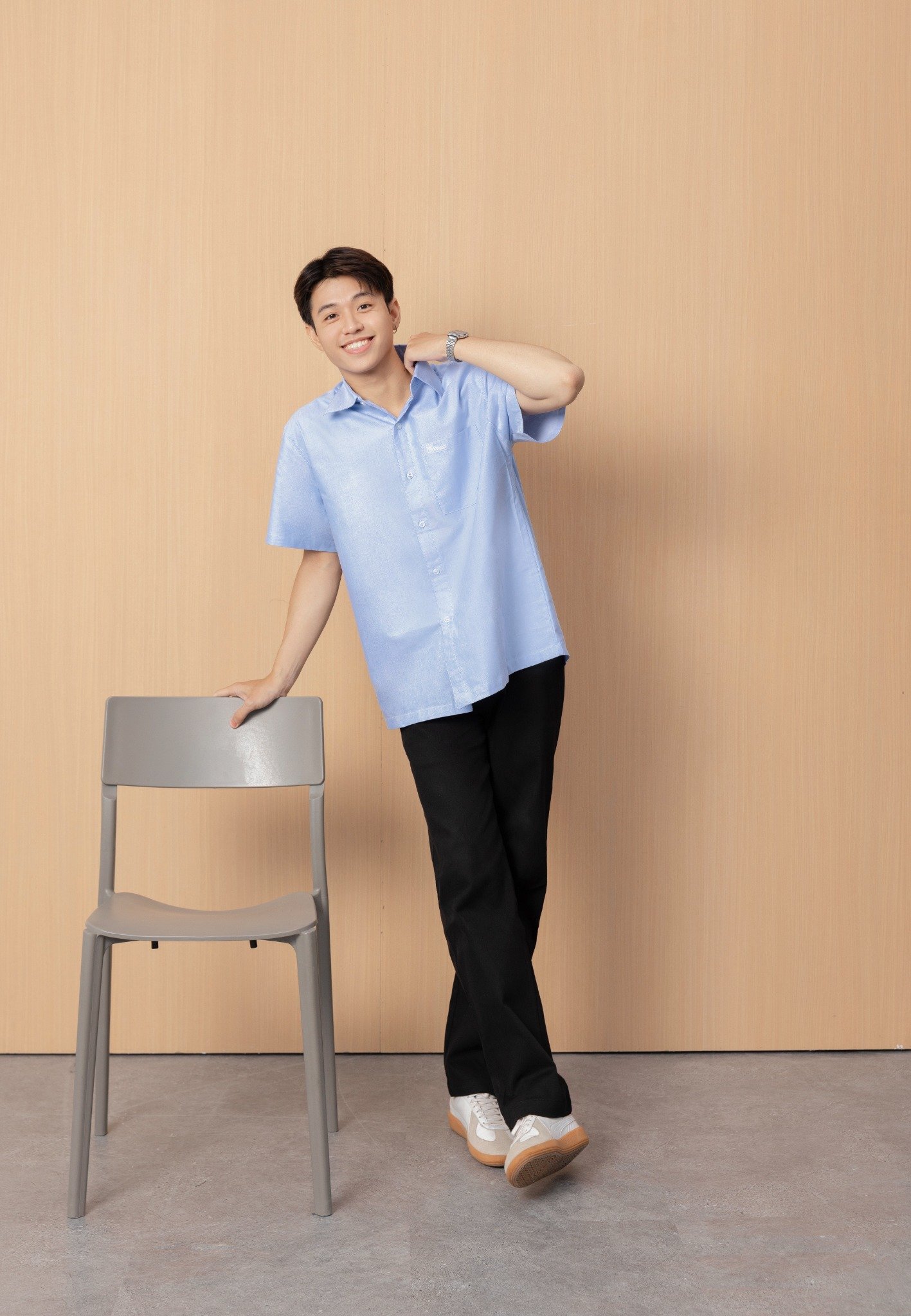  BLACK BASIC CHINO PANT 