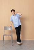  BLUE SHORT OXFORD SHIRT 