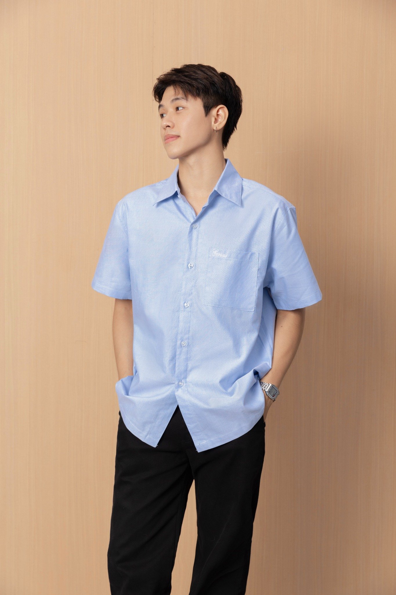  BLUE SHORT OXFORD SHIRT 