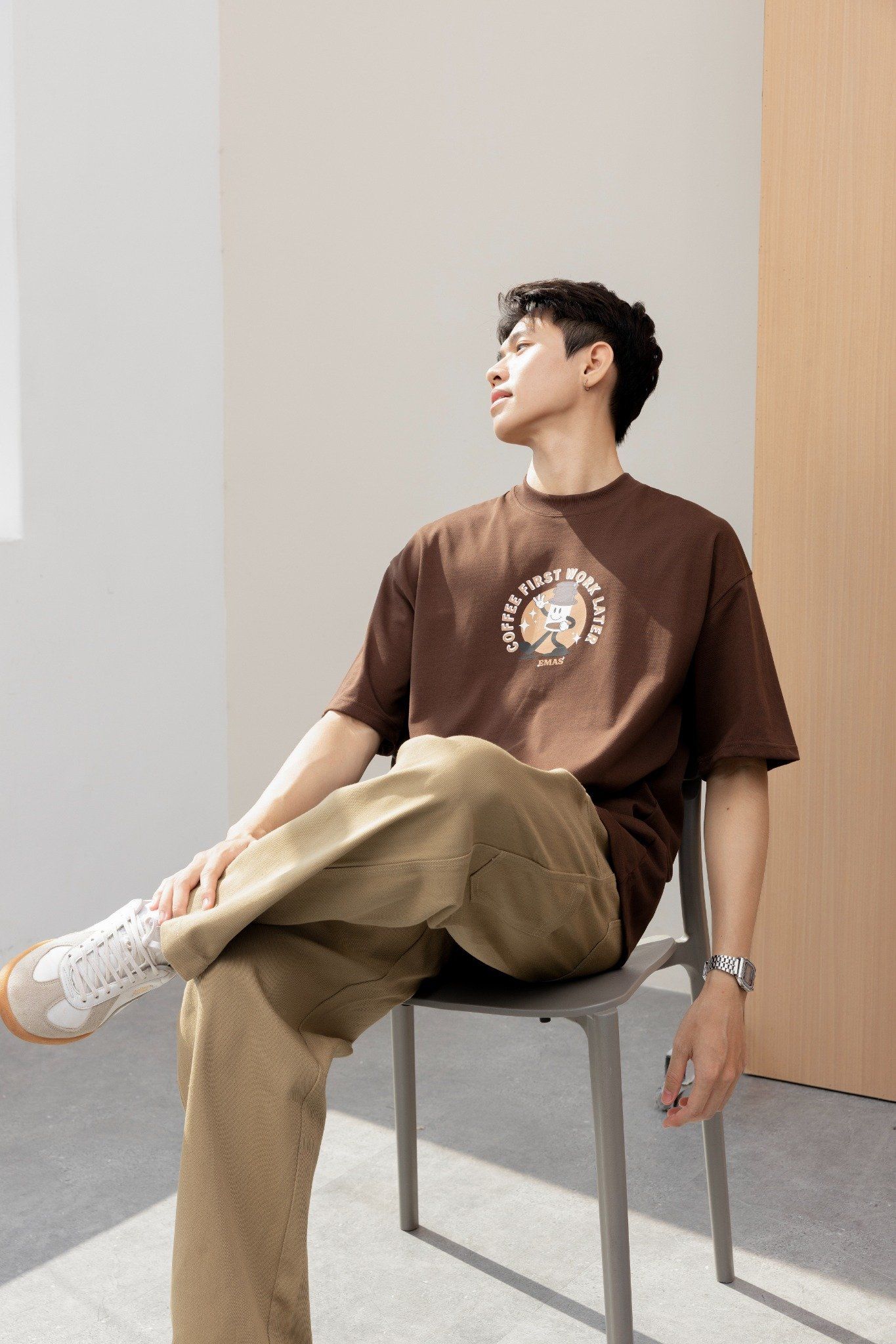  COFFEE BROWN TEE 