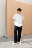  BLACK RELAXED FIT CARGO PANTS 