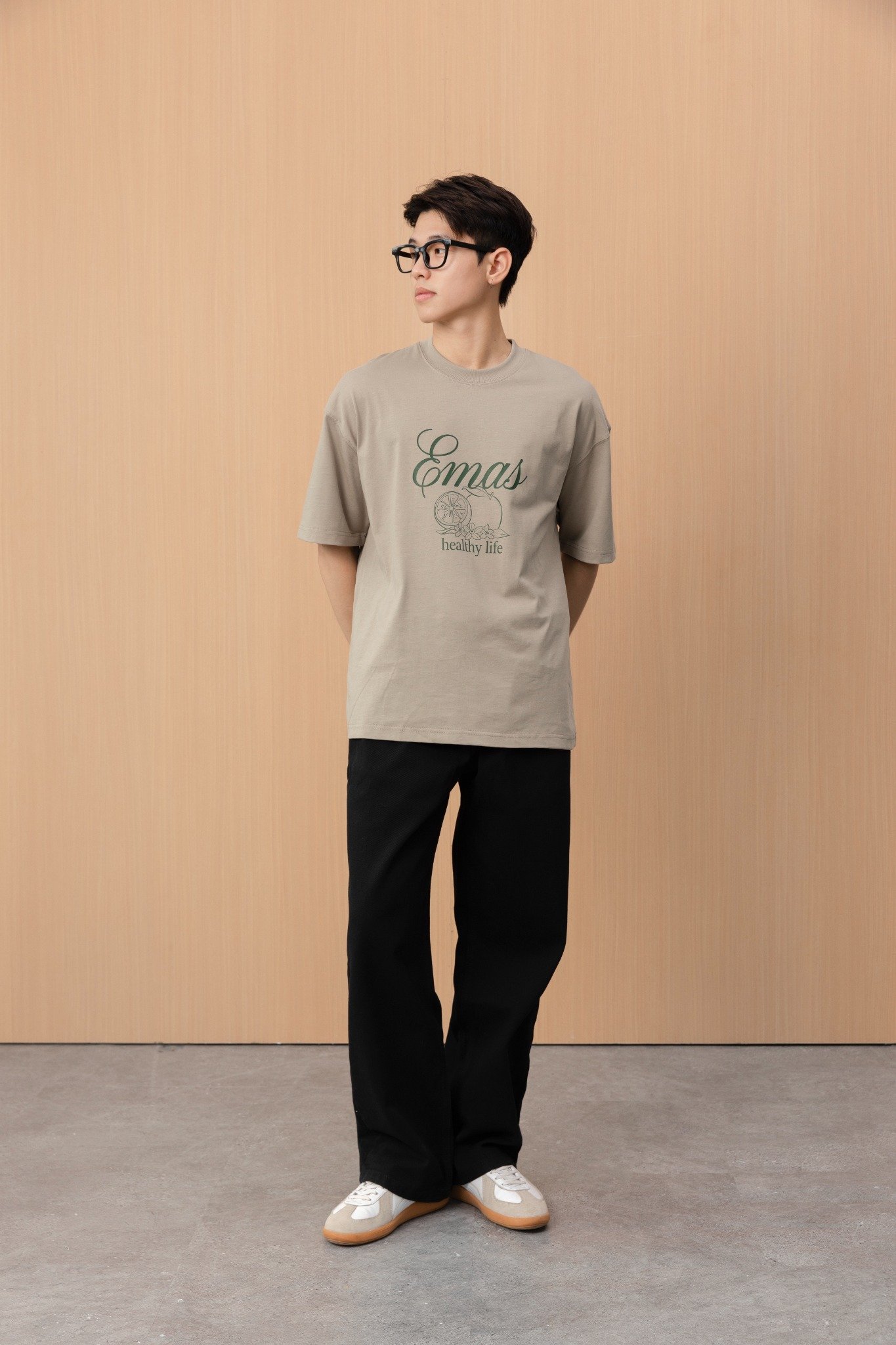  BLACK RELAXED FIT CHINO PANTS 