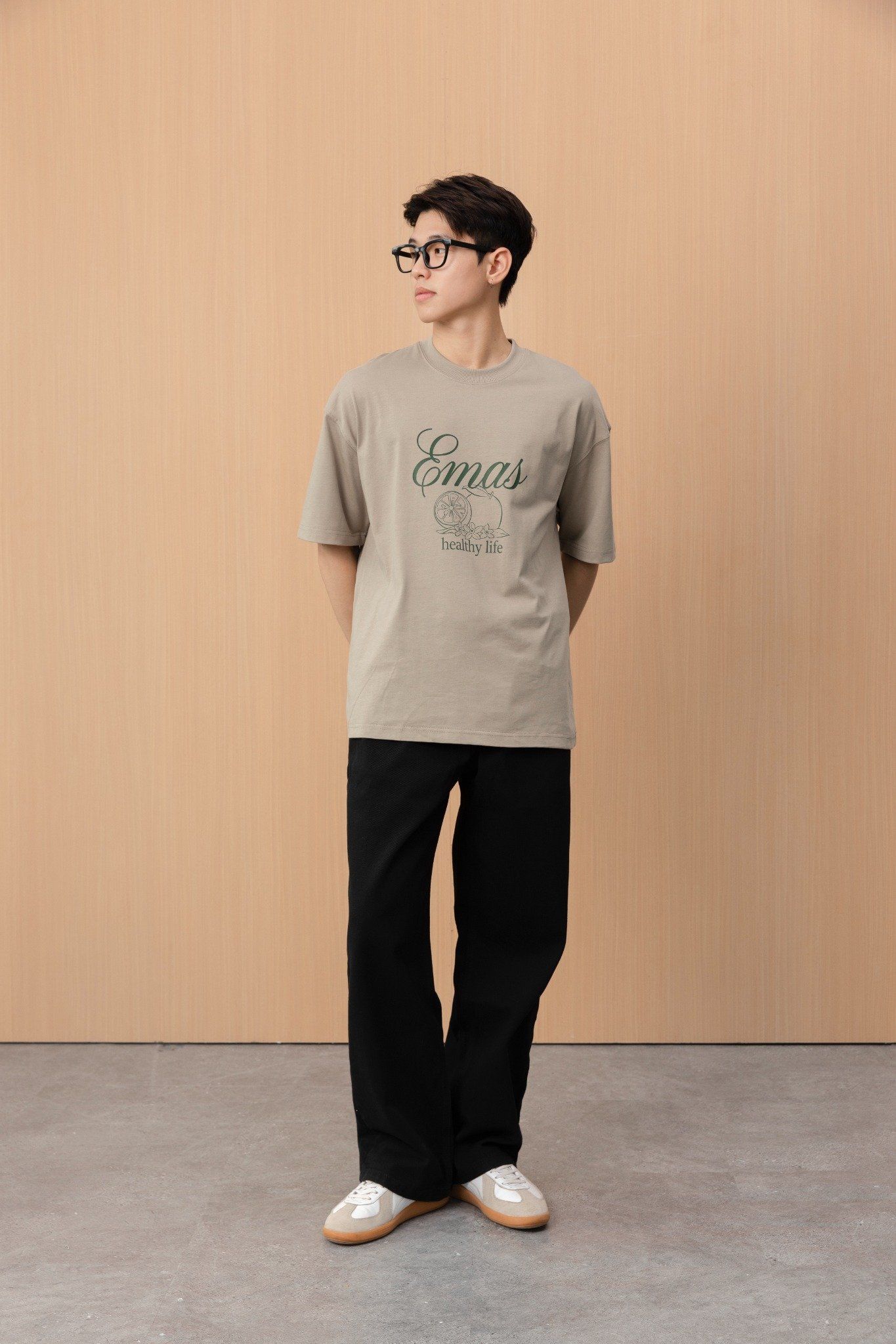  BLACK RELAXED FIT CHINO PANTS 