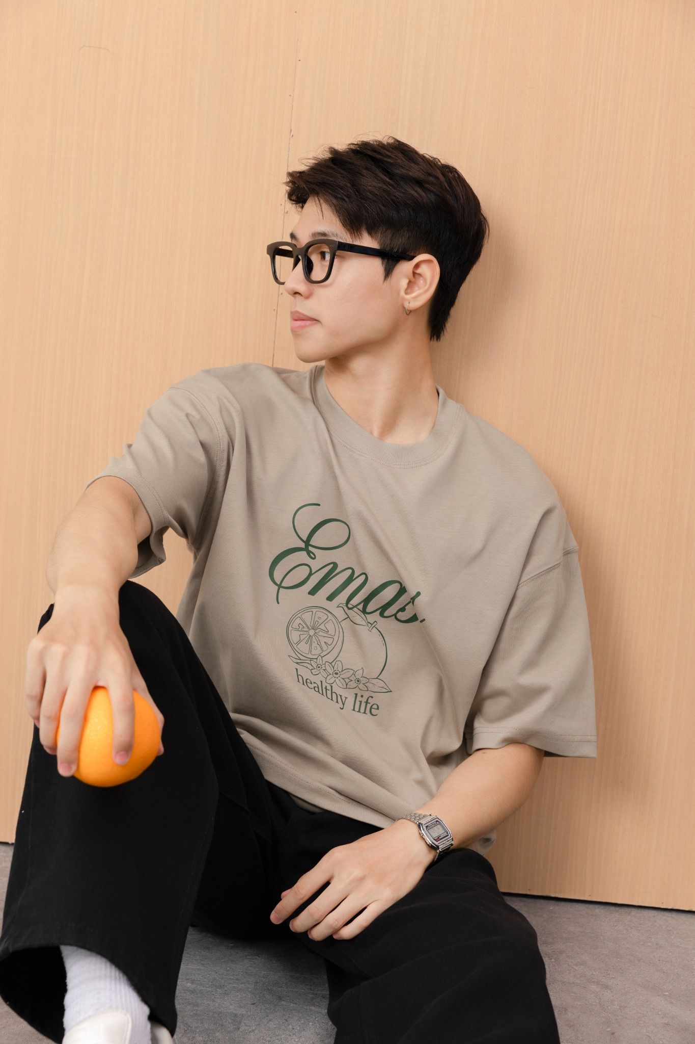  ORANGE GREEN TEE 