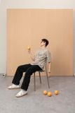  BLACK RELAXED FIT CHINO PANTS 