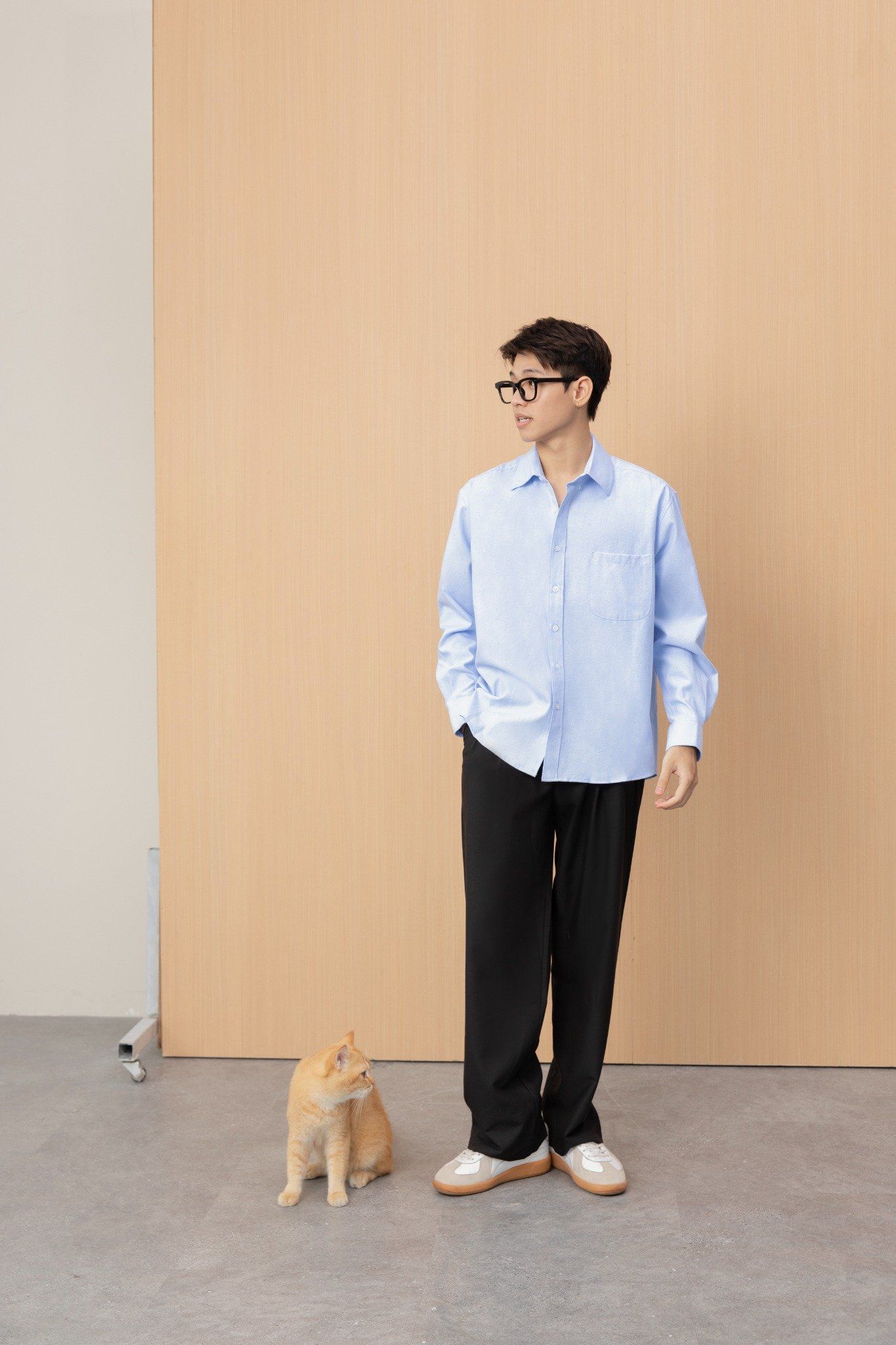  BLUE LONG OXFORD SHIRT 