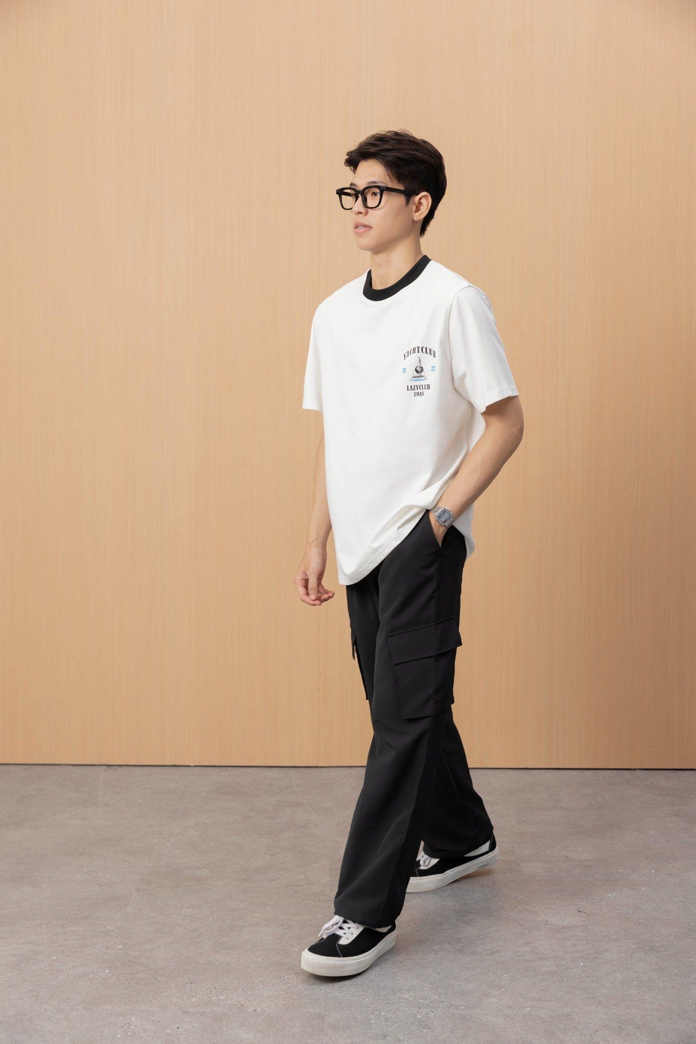  YACHT CLUB WHITE RINGER TEE 