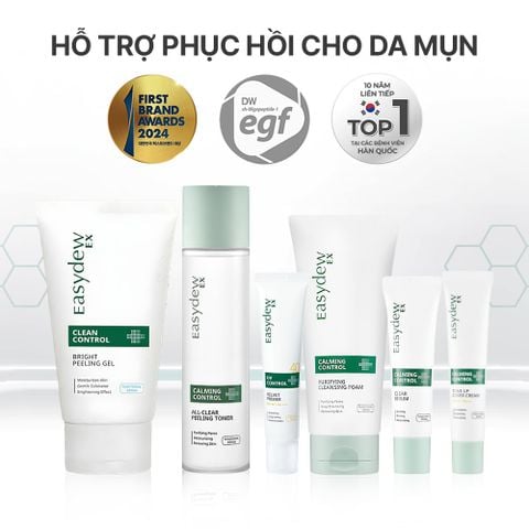  Serum Cung Cấp Dưỡng Chất Cho Da Mụn Sau Tổn Thương Easydew Ex Calming Control Clear Serum 30ml 