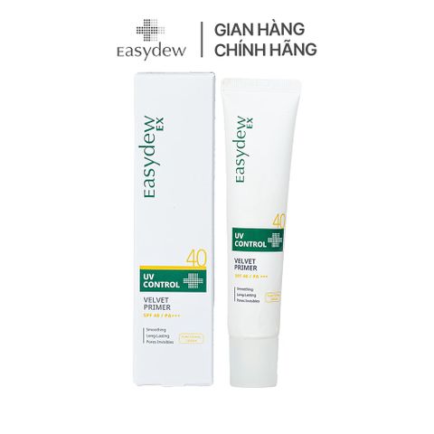  Kem Chống Nắng Dạng Gel Trong Cho Da Nhạy Cảm Easydew Ex UV Control Velvet Primer SPF40 40ml 