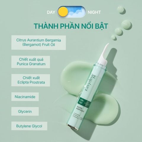  Tinh Chất Hỗ Trợ Phục Hồi Quầng Thâm, Bọng Mắt Ban Ngày Easydew Ex Nutri Ampoule 15ml 