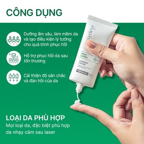  Kem Dưỡng Hỗ Trợ Phục Hồi Da Sau Tổn Thương Easydew Rx Post Laser Synergy Cream 50ml 
