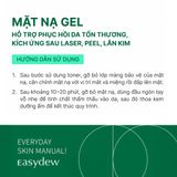  Mặt Nạ Gel Hỗ Trợ Phục Hồi Da Tổn Thương, Kích Ứng Sau Laser, Peel, Lăn Kim Easydew Rx Post Laser Gel Dessing Mask Sheet 30ml (Hộp 5 miếng) 