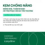  Kem Chống Nắng Mỏng Nhẹ, Thấm Nhanh Hỗ Trợ Phục Hồi Da Tổn Thương Easydew Ex UV Control Ultra Shield Sun Cream SPF50+ 50ml 