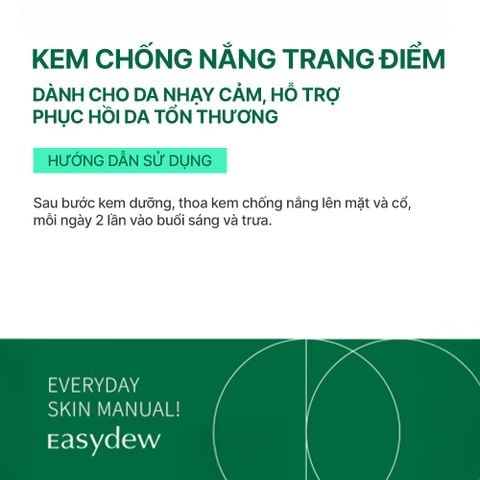  Kem Chống Nắng Trang Điểm Dành Cho Da Nhạy Cảm, Phục Hồi Da Sau Tổn Thương Easydew Rx Post Laser Mineral BB Cream SPF46 40ml 