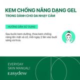  Kem Chống Nắng Dạng Gel Trong Cho Da Nhạy Cảm Easydew Ex UV Control Velvet Primer SPF40 40ml 