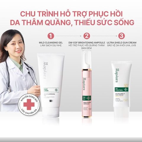  Tinh Chất Hỗ Trợ Phục Hồi Quầng Thâm, Bọng Mắt Ban Đêm Easydew Ex Brightening Ampoule 15ml 