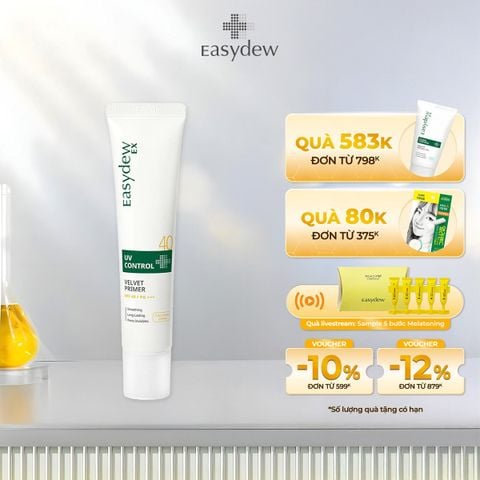  Kem Chống Nắng Dạng Gel Trong Cho Da Nhạy Cảm Easydew Ex UV Control Velvet Primer SPF40 40ml 