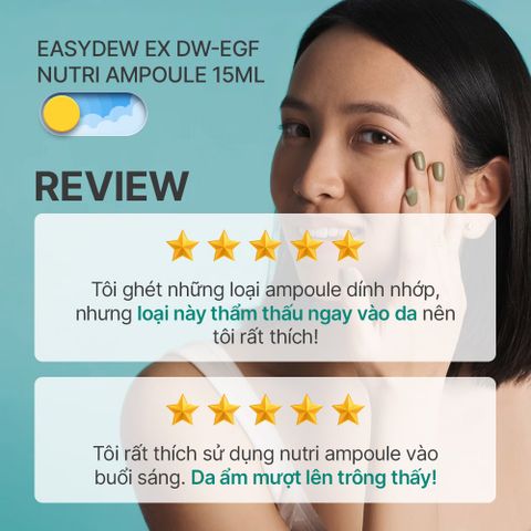  Tinh Chất Hỗ Trợ Phục Hồi Quầng Thâm, Bọng Mắt Ban Ngày Easydew Ex Nutri Ampoule 15ml 