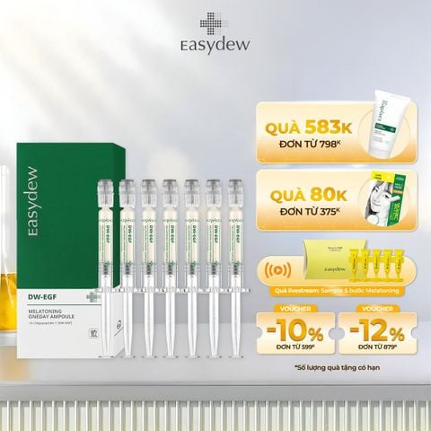  Ống Tinh Chất Chống Thâm Nám, Tái Sinh Trẻ Hóa Làn Da Easydew DW-EGF Melatoning Oneday Ampoule  (1ml*7 ống) 