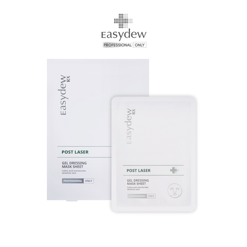  )Mặt Nạ Gel Hỗ Trợ Phục Hồi Da Tổn Thương, Kích Ứng Sau Laser, Peel, Lăn Kim Easydew Rx Post Laser Gel Dessing Mask Sheet 30ml (1 hộp) 
