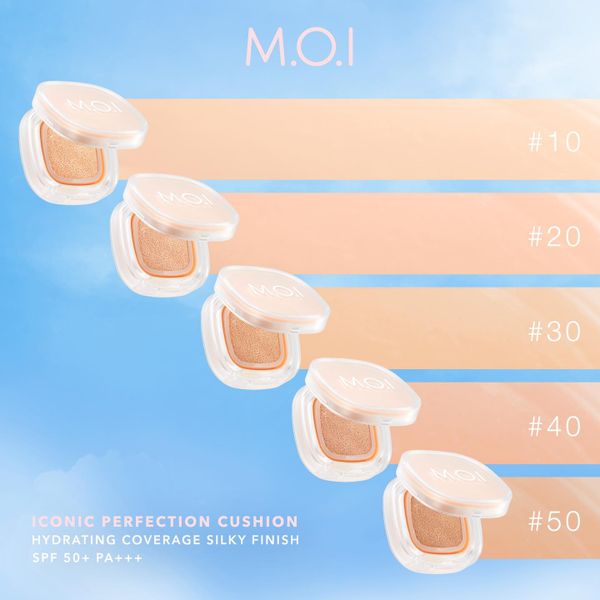  BỘ ĐÔI M.O.I PHẤN NƯỚC ICONIC PERFECTION VÀ PHẤN PHỦ BABY SKIN NÂNG TONE 