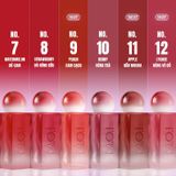  Set 2 thỏi son Tint Lì Cotton Candy Tặng Móc Khoá 