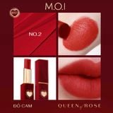  No.2 - Đỏ Cam - Son Thỏi Queen Of Rose 2025 