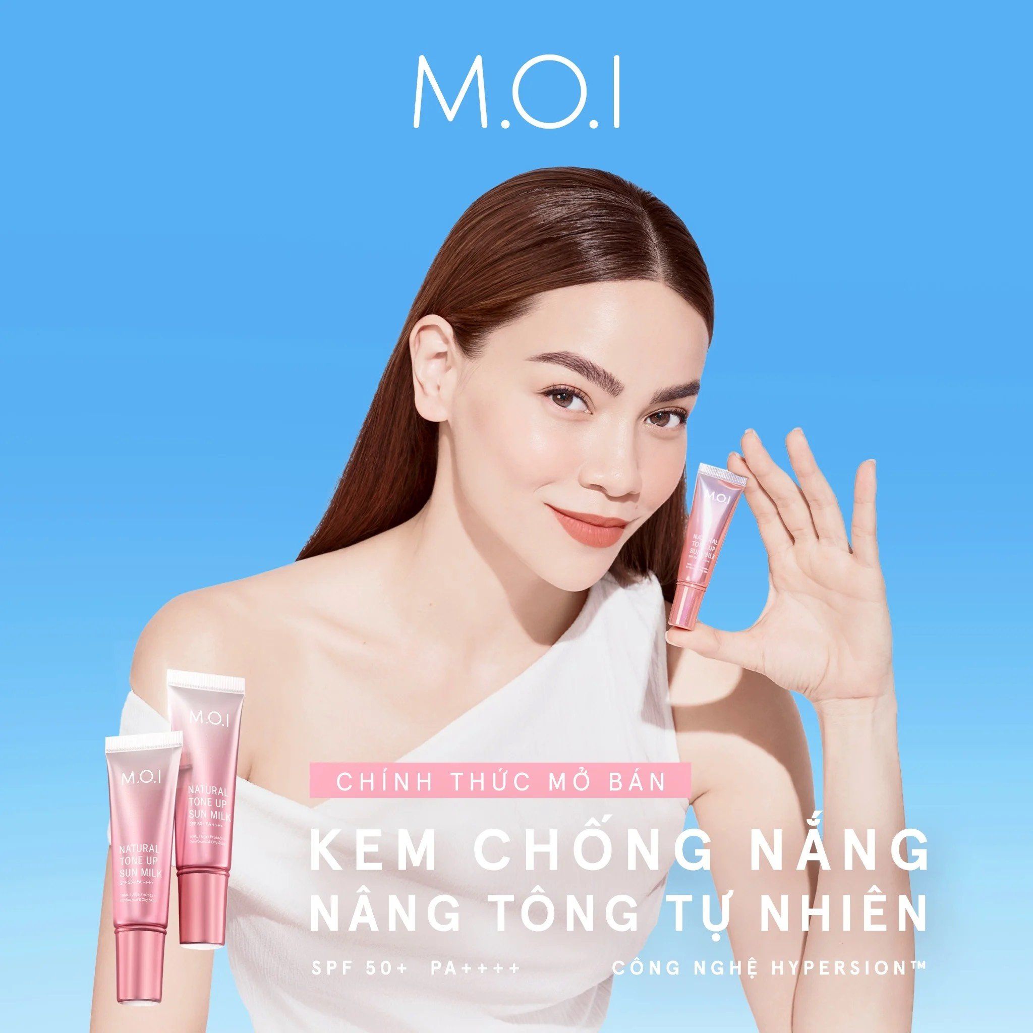  KEM CHỐNG NẮNG NÂNG TÔNG TỰ NHIÊN M.O.I 10ML 