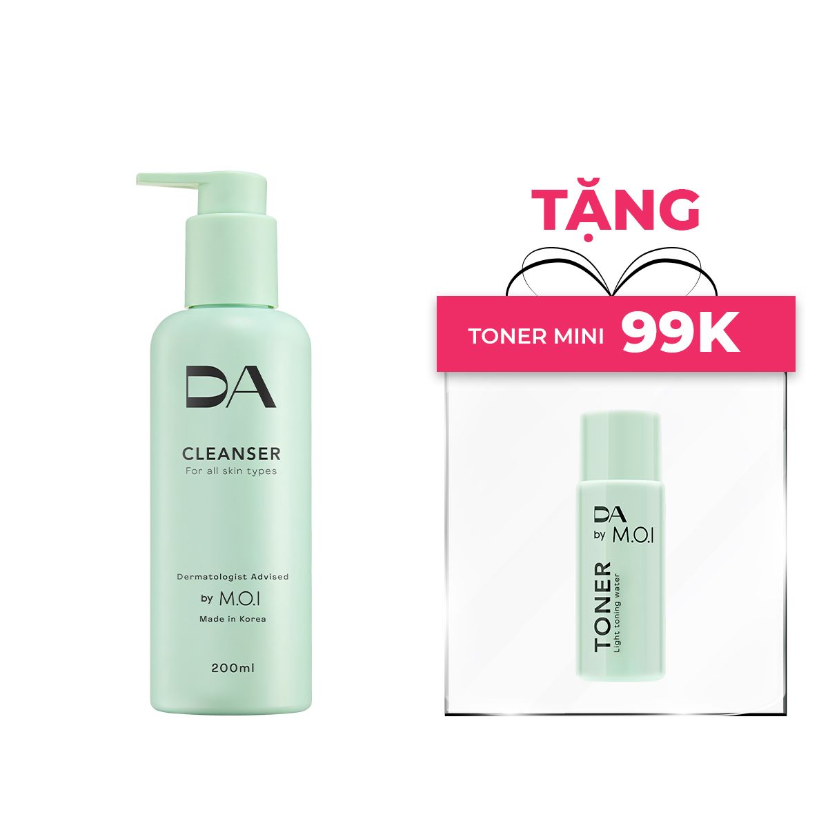  SỮA RỬA MẶT 2 TRONG 1 [ tặng nước thần mini size ] 