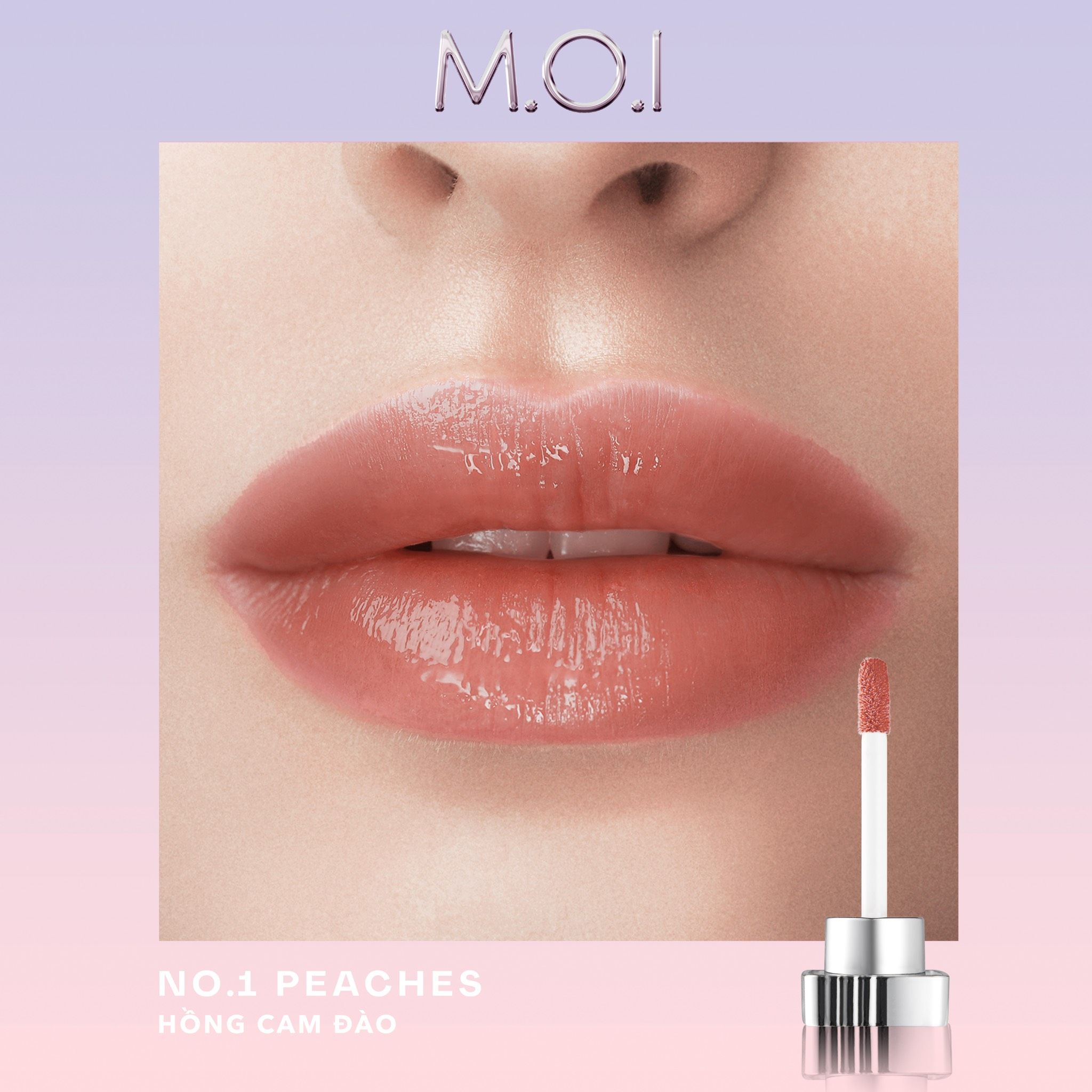 NO.1 - PEACHES - SON DƯỠNG CÓ MÀU HỒNG CAM ĐÀO – M.O.I Cosmetics