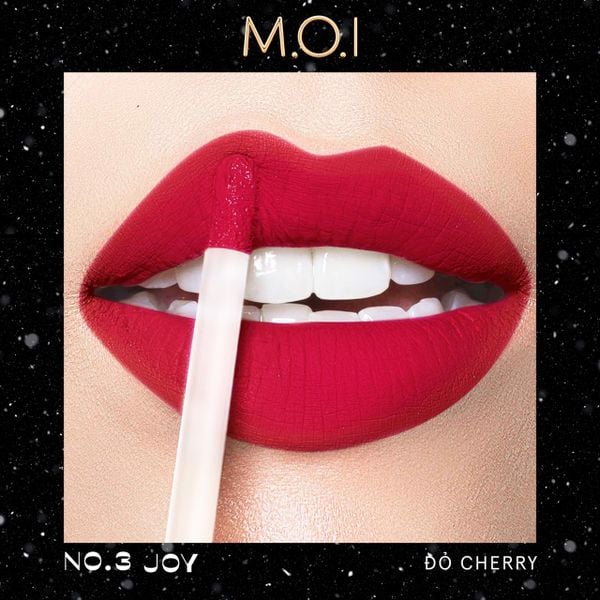  No.3 - Joy - Đỏ Cherry - SON KEM M.O.I PHIÊN BẢN MÙA LỄ HỘI 