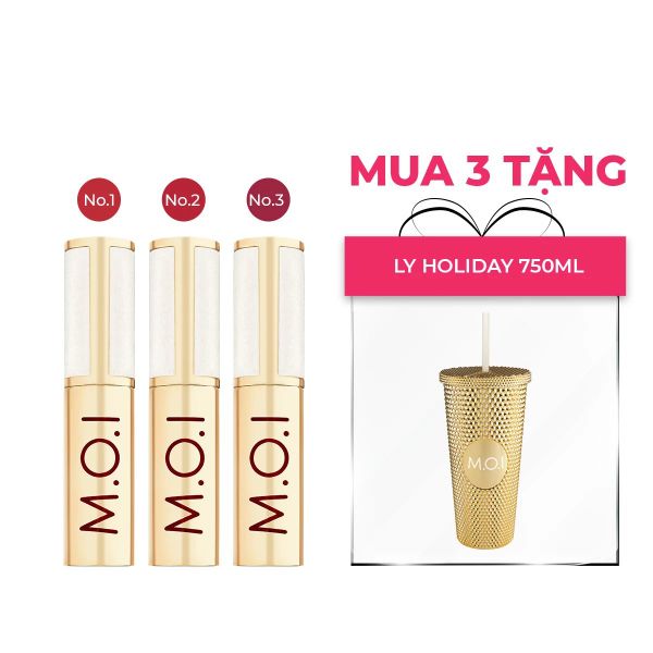  SET 3 THỎI SON KEM MOI MÙA LỄ HỘI 