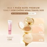  #30 - DA TỰ NHIÊN - PHẤN NƯỚC MOI PREMIUM CUSHION - TẶNG KEM CHỐNG NẮNG 10ML 