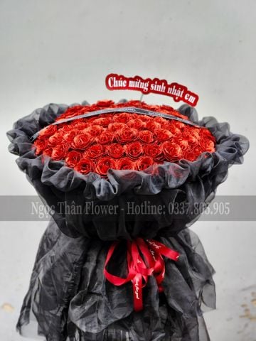 BÓ HOA NHŨ KIM TUYẾN CAO CẤP 99 BÔNG