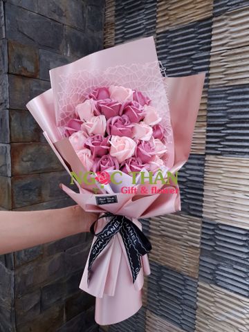 Bó Hoa Hồng Sáp Thơm 21 Bông Cao Cấp | Shop Hoa Sáp Gò Vấp