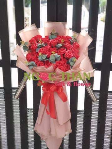Bó Hoa Hồng Sáp 50 Bông Cao Cấp | Cửa Hàng Hoa Sáp Gía Rẻ Tại Tphcm