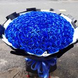 BÓ HOA SÁP 200 BÔNG XANH DƯƠNG
