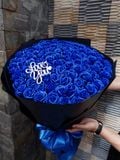 Bó Hoa Hồng Sáp 99 Bông Cao Cấp | Hoa Hồng Sáp Xanh Dương