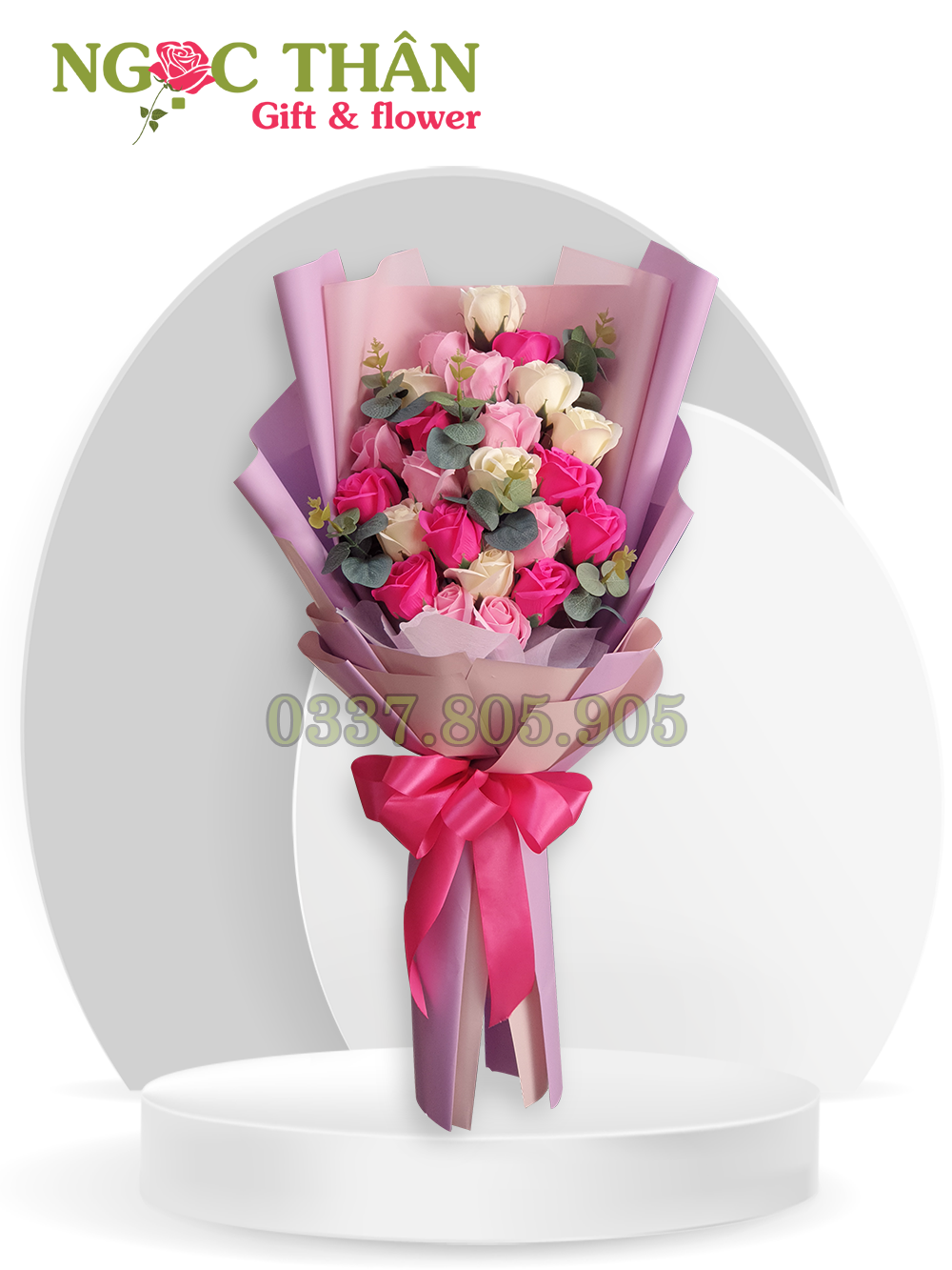 Hoa tặng sinh nhật size nhỏ 15 bông  có nhiều màu đỏ  hồng  tím  xanh   vàng   HOA SÁP BIÊN HÒA