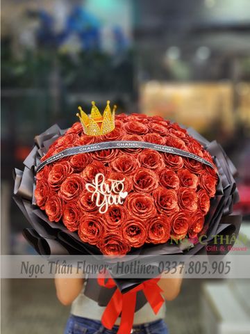 BÓ HOA NHŨ KIM TUYẾN 60 BÔNG