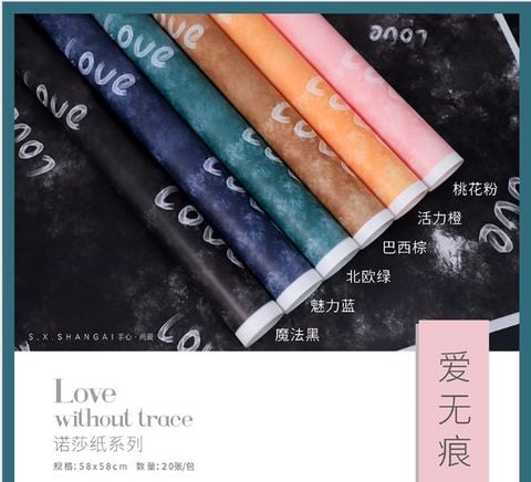 Giấy Bóng Mờ Viền Khung Chữ Love