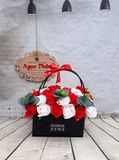 Giỏ Hoa Hồng Sáp Thơm 36 Bông