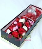 Hộp Hoa Hồng Sáp Thơm 19 Bông Lưới Tuyết Cao Cấp Màu Đỏ - Mua Hoa Hồng Sáp Tại Tphcm