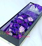 Hộp Hoa Hồng Sáp Thơm 19 Bông Lưới Tuyết Cao Cấp Màu Đỏ - Mua Hoa Hồng Sáp Tại Tphcm