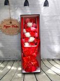 Hộp Hoa Hồng Sáp Thơm 19 Bông Lưới Tuyết Đỏ | Hoa Sáp Tphcm